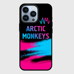 Чехол iPhone 13 Pro Arctic Monkeys - neon gradient: символ сверху