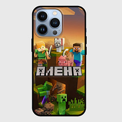 Чехол для iPhone 13 Pro Алена Minecraft, цвет: 3D-черный