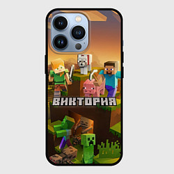 Чехол iPhone 13 Pro Виктория Minecraft
