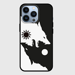 Чехол iPhone 13 Pro Волки инь и ян