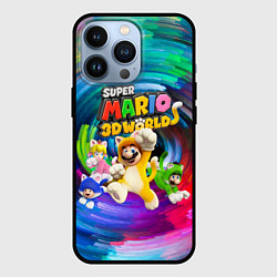 Чехол для iPhone 13 Pro Super Mario 3D World - Nintendo - Team of heroes, цвет: 3D-черный