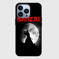 Чехол для iPhone 13 Pro Banzai - самурай, цвет: 3D-черный