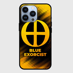 Чехол для iPhone 13 Pro Blue Exorcist - gold gradient, цвет: 3D-черный