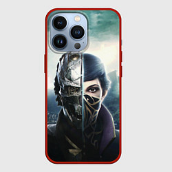 Чехол для iPhone 13 Pro Dishonored - Эмили Колдуин, цвет: 3D-красный