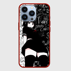 Чехол iPhone 13 Pro Девочка аниме - dead inside