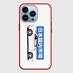 Чехол для iPhone 13 Pro Японские авто Nissan Silvia s13 JDM, цвет: 3D-красный