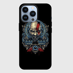 Чехол iPhone 13 Pro Кратос и клики хаоса GoW Ragnarok