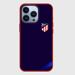 Чехол для iPhone 13 Pro Фк Atletico абстракция, цвет: 3D-красный