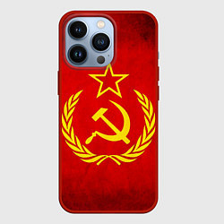 Чехол iPhone 13 Pro СССР - старый флаг