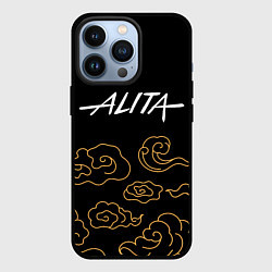 Чехол iPhone 13 Pro Alita anime clouds