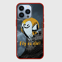 Чехол для iPhone 13 Pro Fly or die! Castle, цвет: 3D-красный