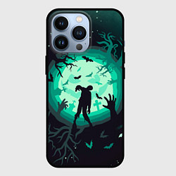 Чехол для iPhone 13 Pro Хэллоуин - Гуляющие мертвецы, цвет: 3D-черный