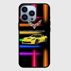 Чехол iPhone 13 Pro Chevrolet Corvette - гоночная команда - Motorsport