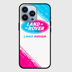 Чехол iPhone 13 Pro Land Rover neon gradient style