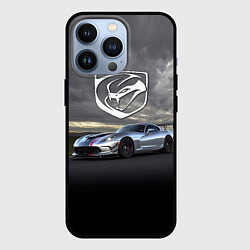 Чехол iPhone 13 Pro Dodge Viper ACR - 645 лошадок - трековые гонки