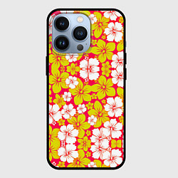 Чехол для iPhone 13 Pro Hawaiian kaleidoscope, цвет: 3D-черный