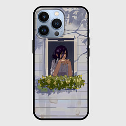 Чехол iPhone 13 Pro Человек-бензопила Аса Митака в окне