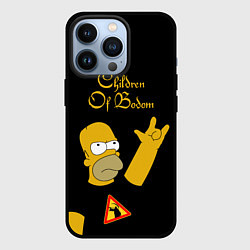 Чехол iPhone 13 Pro Children of Bodom Гомер Симпсон рокер