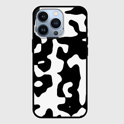 Чехол для iPhone 13 Pro Камуфляж Cowskin крупный, цвет: 3D-черный