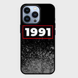 Чехол iPhone 13 Pro 1991 - в красной рамке на темном