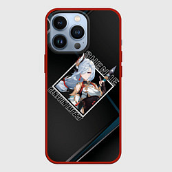 Чехол для iPhone 13 Pro Шэнь Хэ в ромбе, цвет: 3D-красный