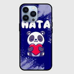Чехол iPhone 13 Pro Ната панда с сердечком