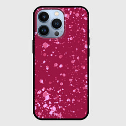 Чехол для iPhone 13 Pro Текстура Розовый взрыв, цвет: 3D-черный