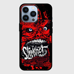 Чехол iPhone 13 Pro Slipknot red blood