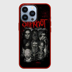 Чехол для iPhone 13 Pro Slipknot dark, цвет: 3D-красный