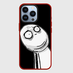 Чехол для iPhone 13 Pro Мемные стикеры - Отчаяние, цвет: 3D-красный