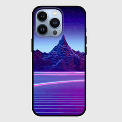 Чехол iPhone 13 Pro Neon mountains - Vaporwave