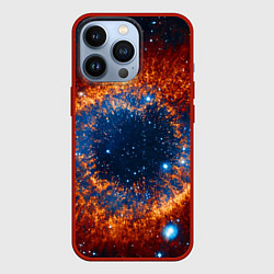 Чехол для iPhone 13 Pro Космическое галактическое око, цвет: 3D-красный