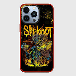 Чехол iPhone 13 Pro Slipknot Yellow Monster