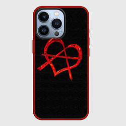 Чехол iPhone 13 Pro Сердце анархиста