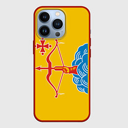 Чехол для iPhone 13 Pro Кировская область - герб, цвет: 3D-красный