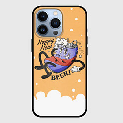 Чехол iPhone 13 Pro Happy new beer 2023