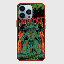 Чехол iPhone 13 Pro Slipknot green satan