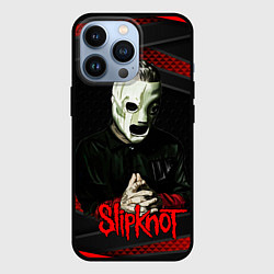 Чехол iPhone 13 Pro Slipknot black & red