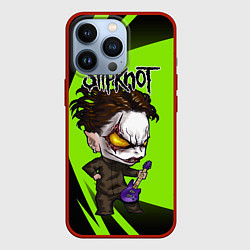 Чехол для iPhone 13 Pro Slipknot green, цвет: 3D-красный