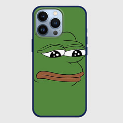 Чехол iPhone 13 Pro Лягушонок Pepe грустит
