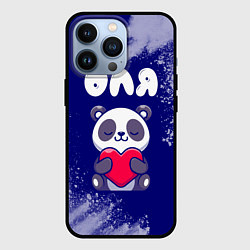 Чехол iPhone 13 Pro Оля панда с сердечком