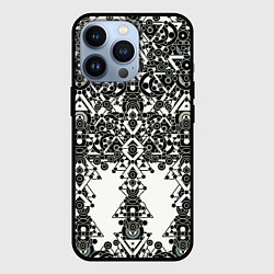 Чехол для iPhone 13 Pro Треугольный шум, цвет: 3D-черный