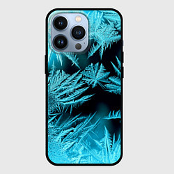 Чехол для iPhone 13 Pro Голубой лед - иней, цвет: 3D-черный