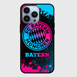 Чехол для iPhone 13 Pro Bayern - neon gradient, цвет: 3D-черный