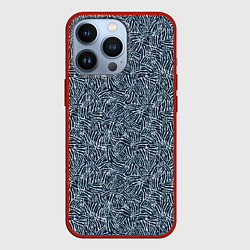 Чехол для iPhone 13 Pro Полоска скетч, цвет: 3D-красный