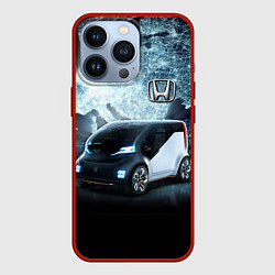 Чехол iPhone 13 Pro Honda concept on the background of a neon world ma