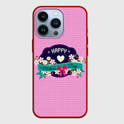 Чехол iPhone 13 Pro Happy Mothers Day - эмблема