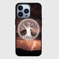 Чехол iPhone 13 Pro Yggdrasil white rune