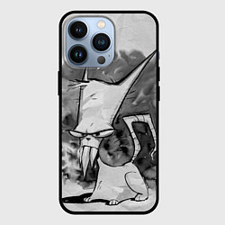 Чехол iPhone 13 Pro Кот зловред - червяк джим