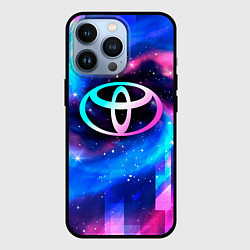 Чехол iPhone 13 Pro Toyota неоновый космос